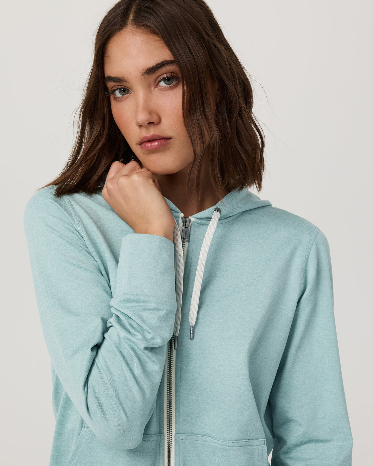 Women Vuori Halo Performance Hoodie 2.0 Sea Spray Heather