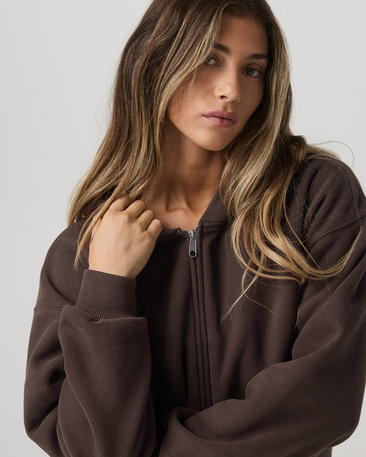 Women Vuori Restore Mini Full Zip Hoodie Women's Java Jacket