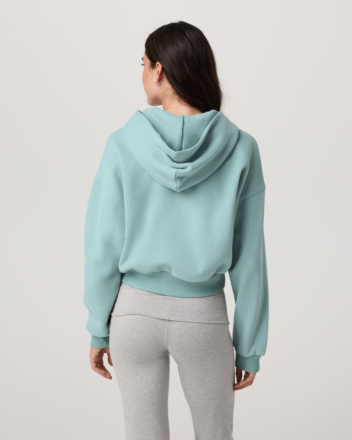 Women Vuori Restore Mini Full Zip Hoodie Women's Sea Spray Jacket