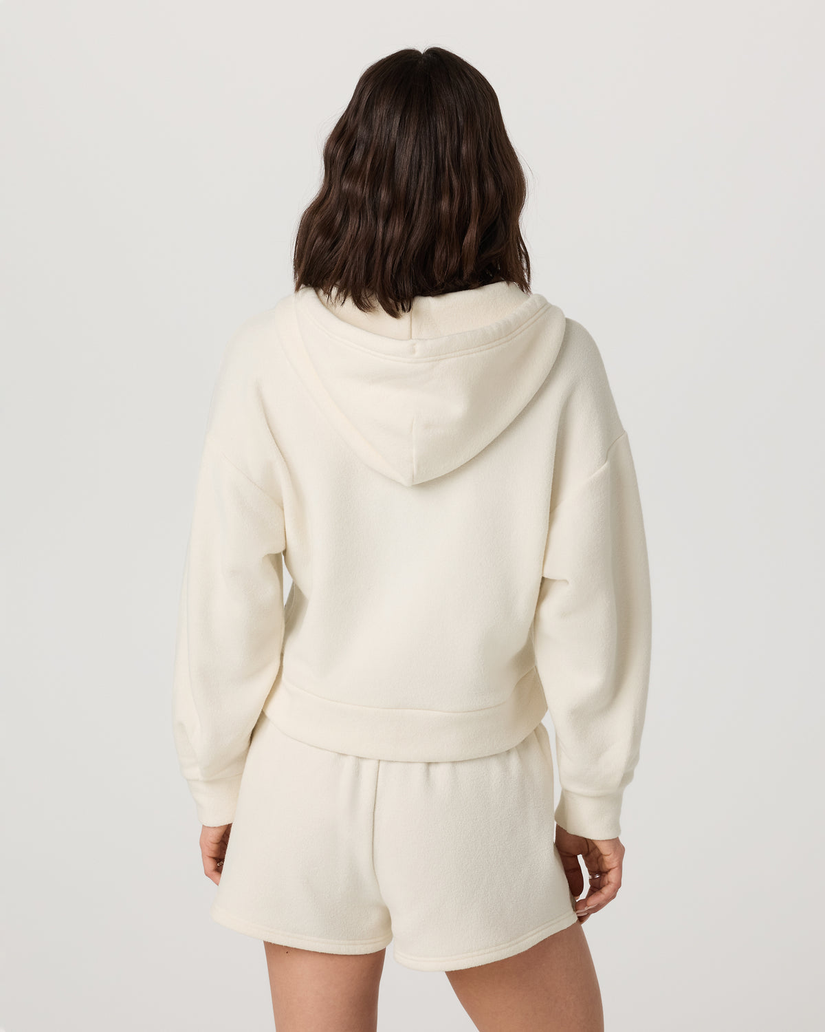 Women Vuori Beach Fleece Zip Up Women's Natural Full-Zip Hoodie