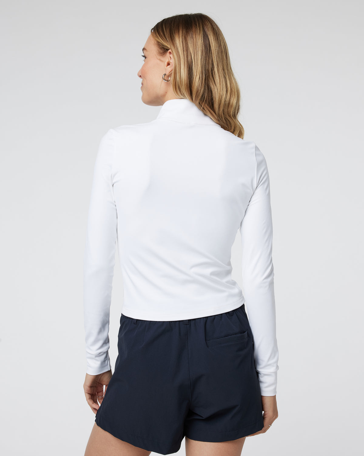 Women Vuori Studio Half Zip Women's White Athletic Pullover