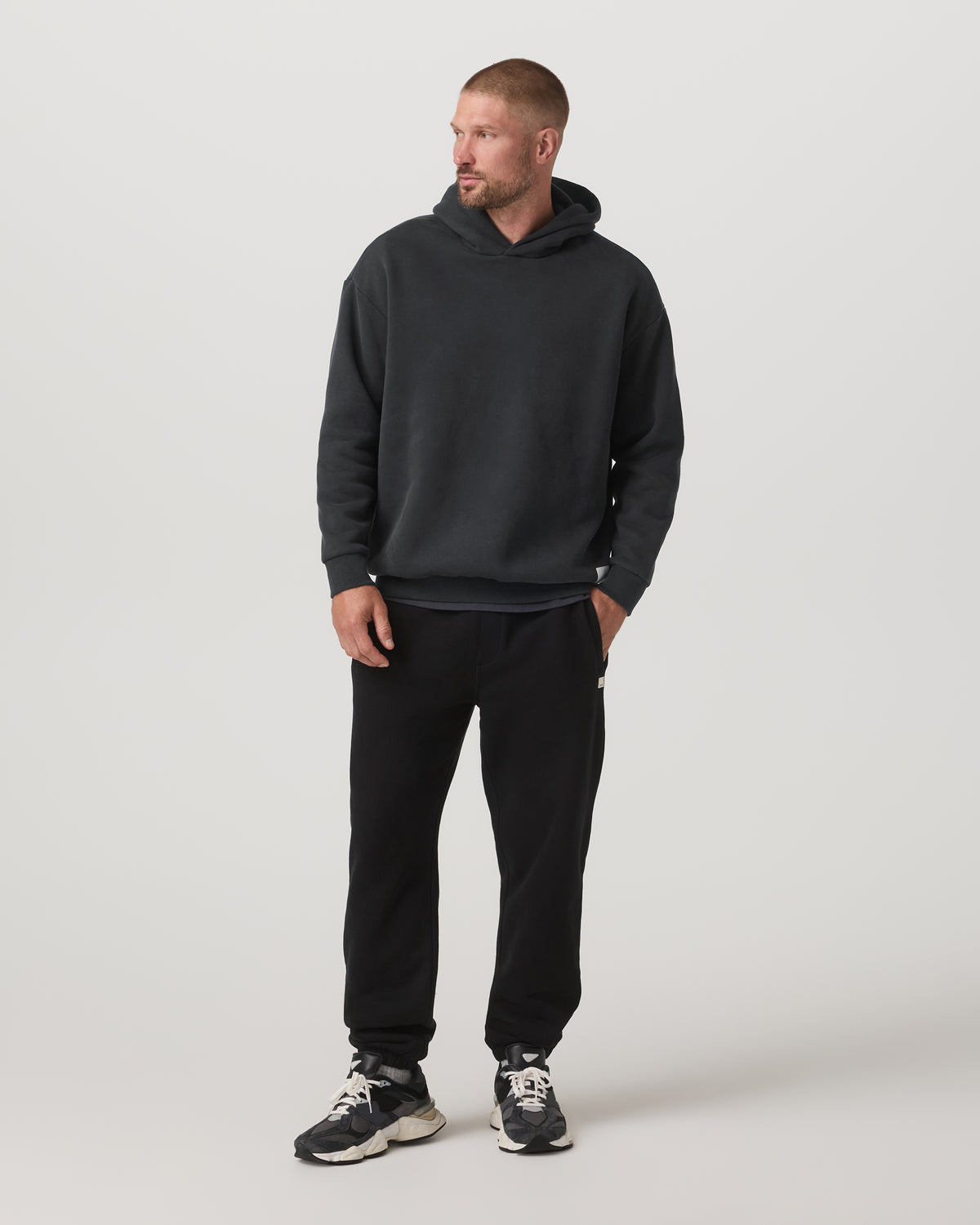 Women Vuori Restore Oversized Hoodie Washed Black