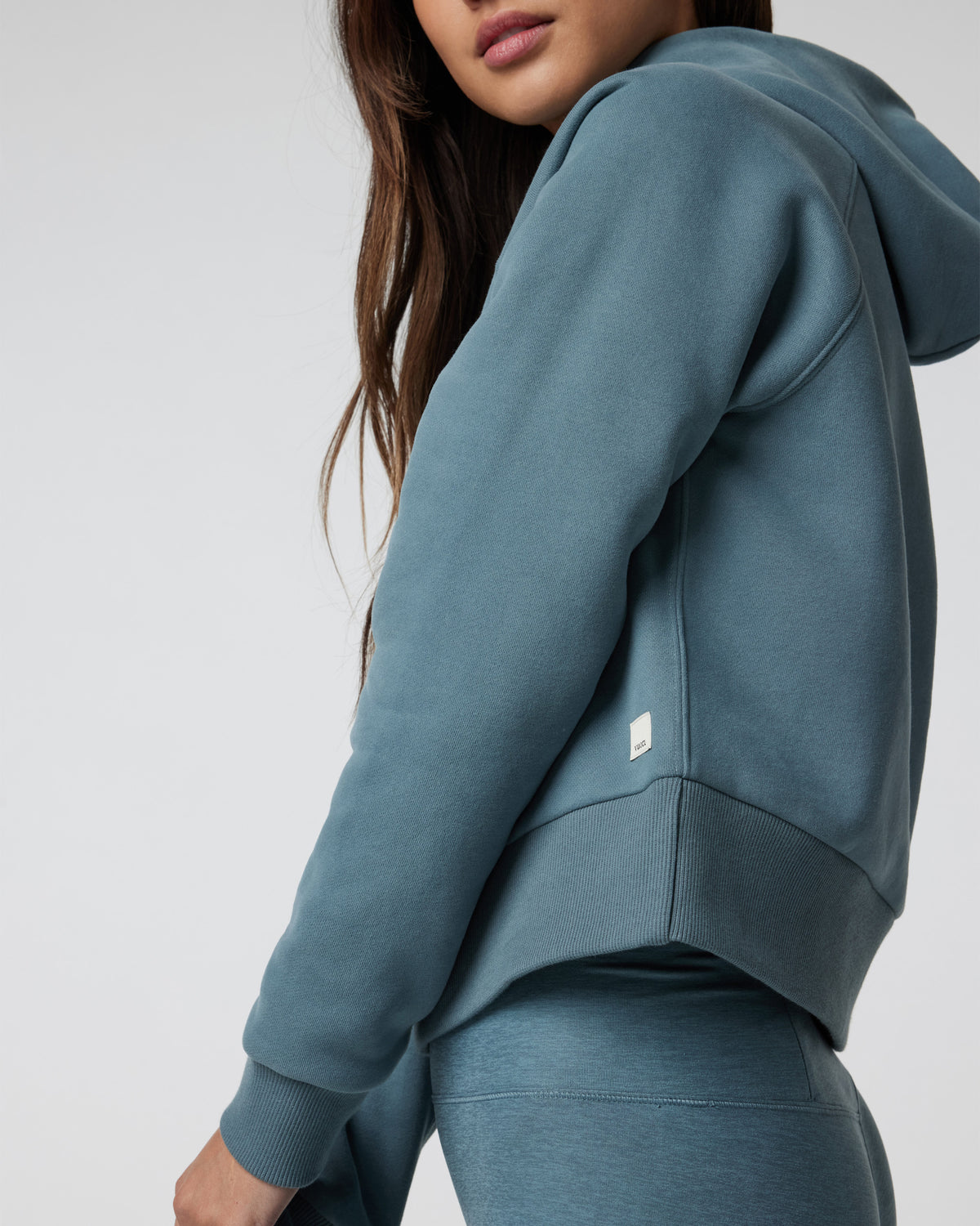 Women Vuori Restore Half Zip Hoodie Women's Smoke Blue Hoodie