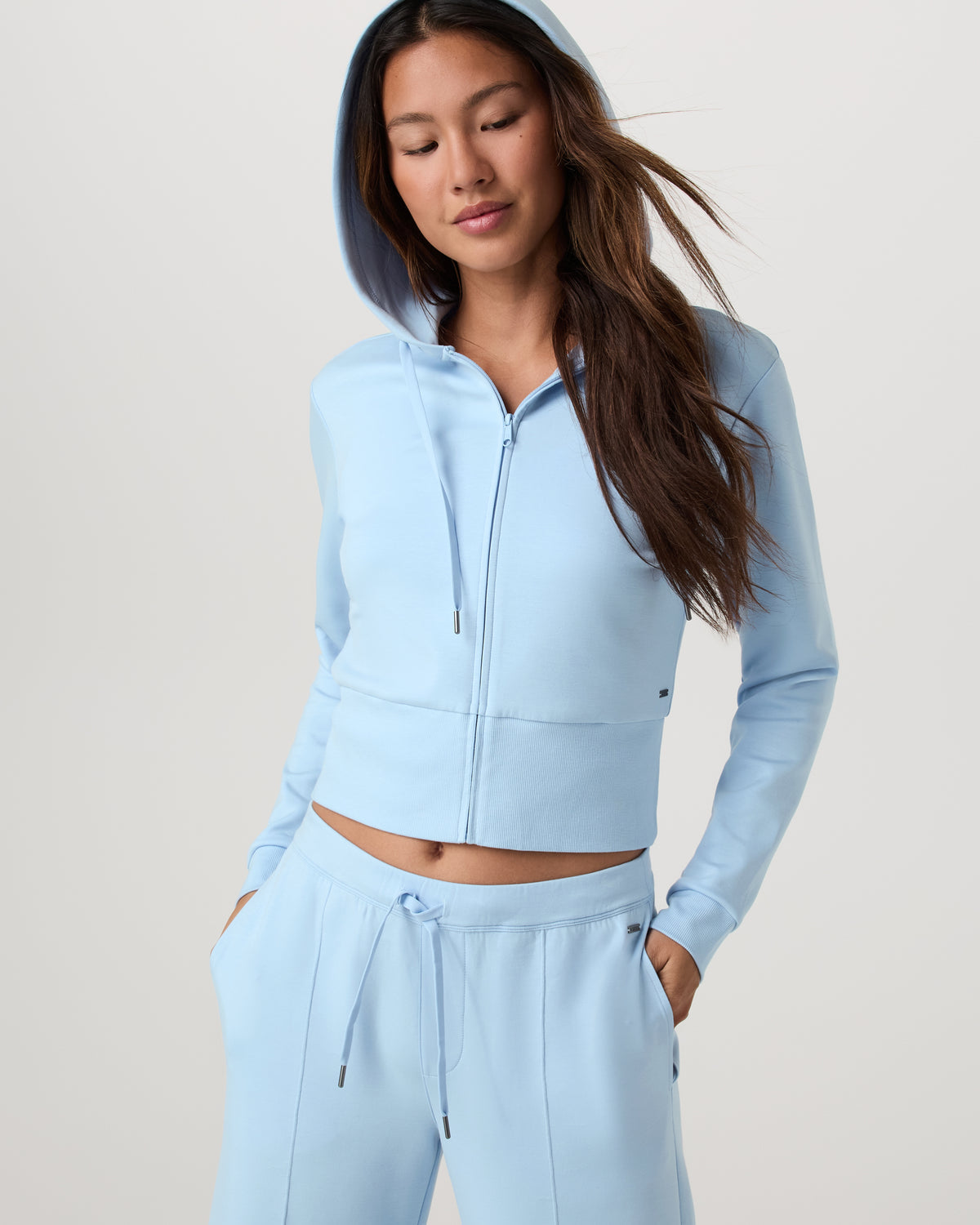 Women Vuori Compose Full Zip Hoodie Women's Crystal Blue Jacket