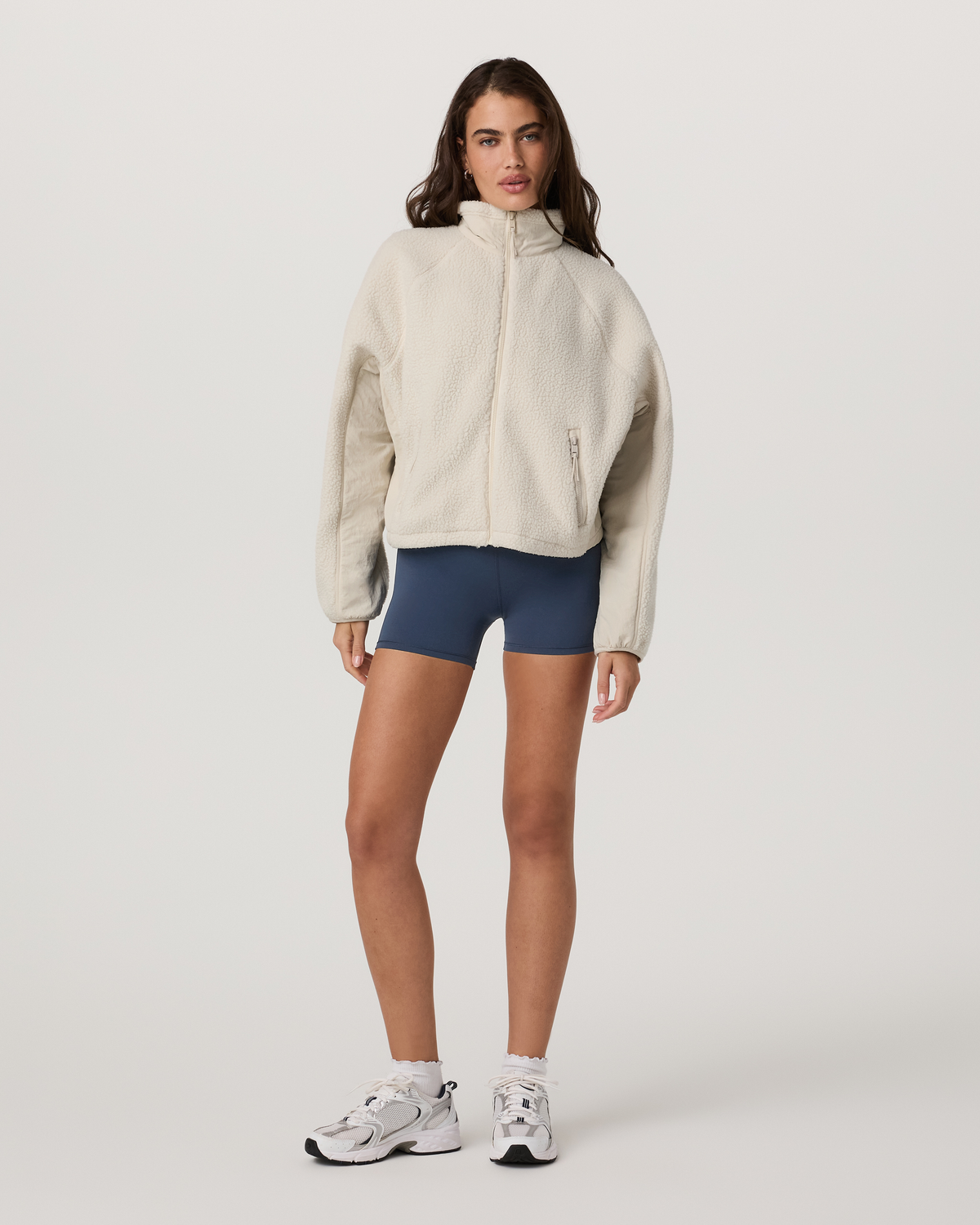 Women Vuori Alpine Jacket Women's Cozy Fleece Jacket in Bone