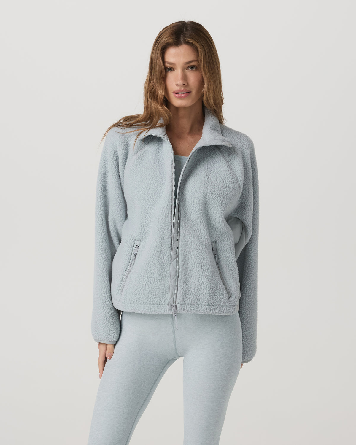 Women Vuori Alpine Jacket Women's Cozy Fleece Jacket in Blue Haze