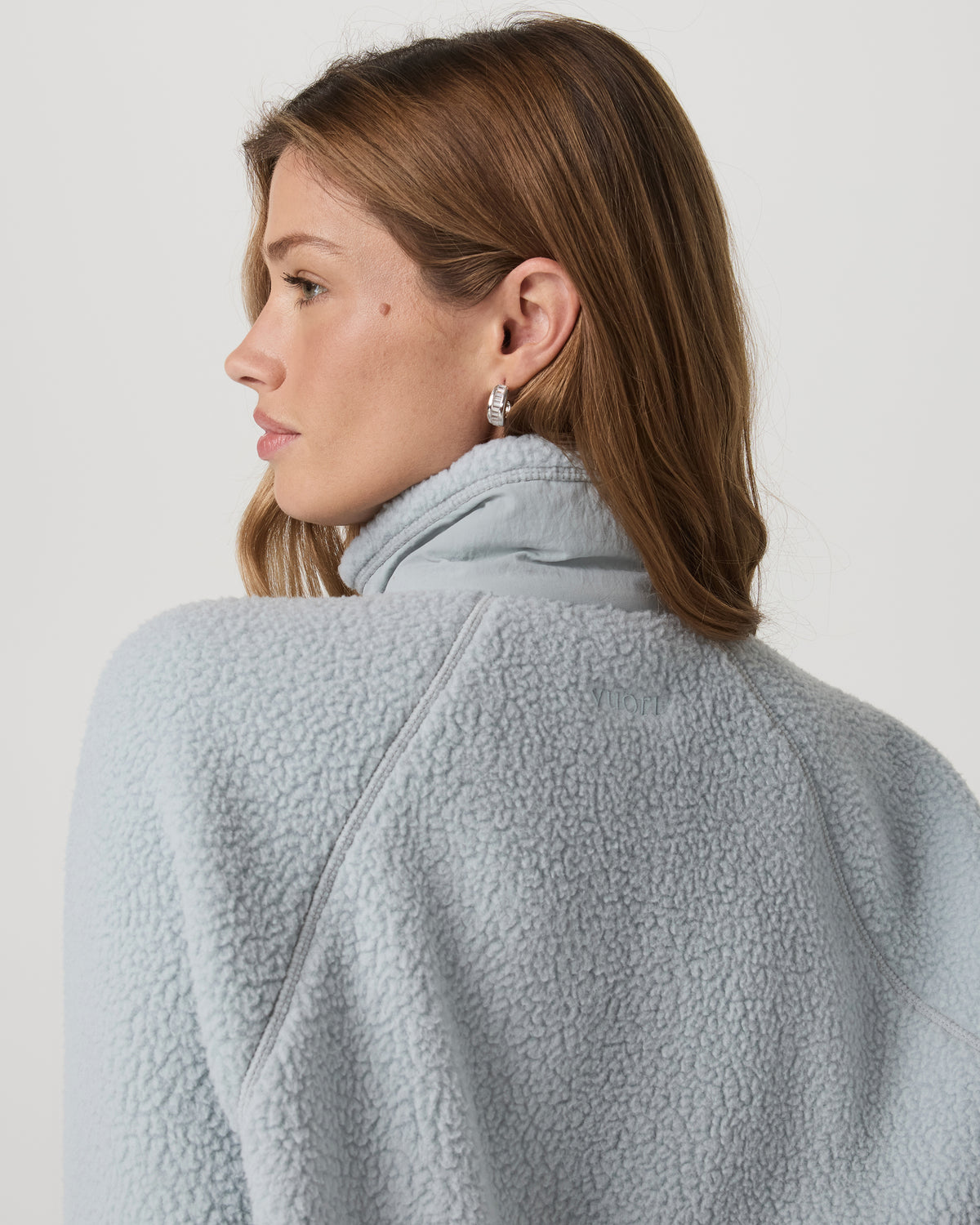 Women Vuori Alpine Jacket Women's Cozy Fleece Jacket in Blue Haze