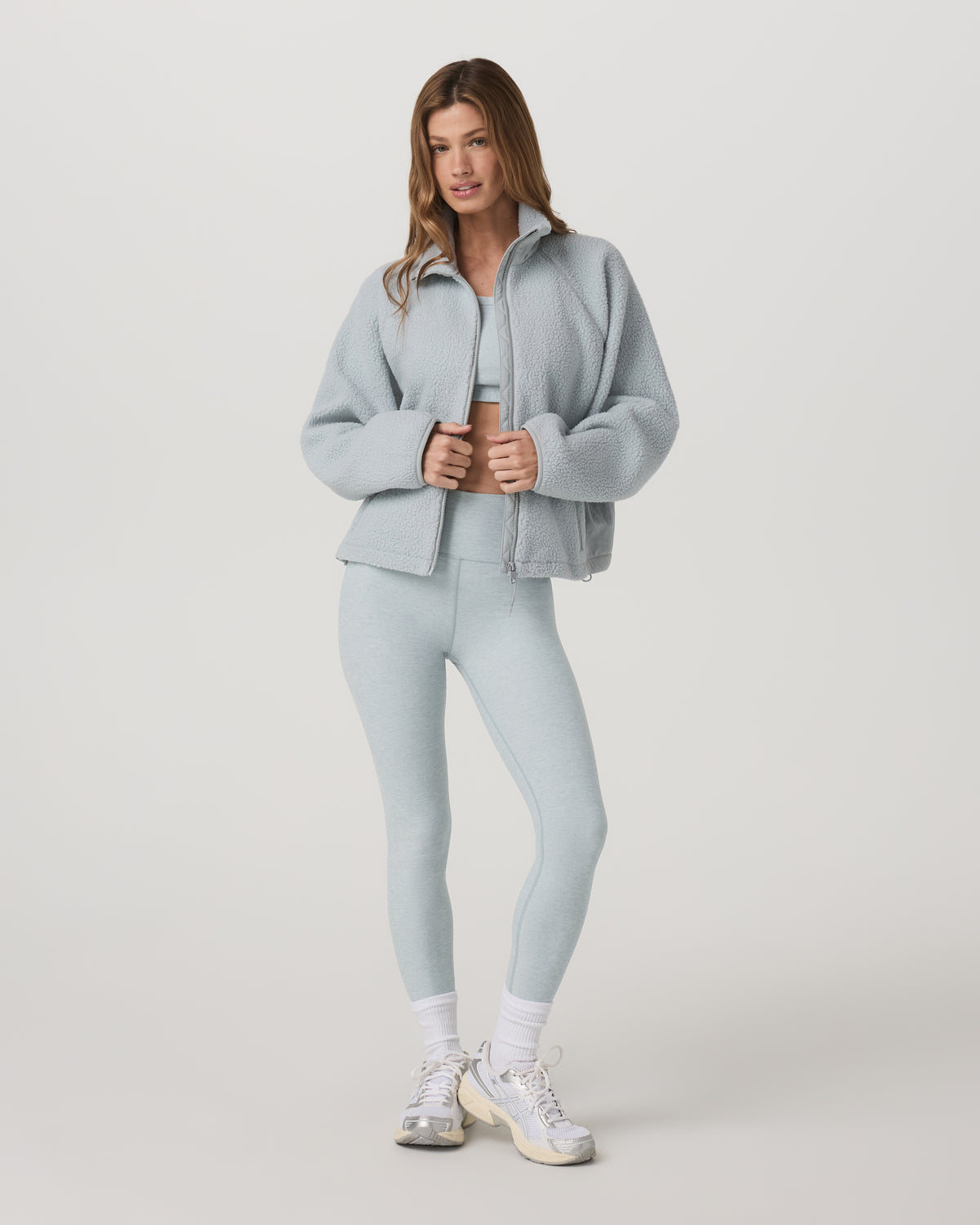 Women Vuori Alpine Jacket Women's Cozy Fleece Jacket in Blue Haze