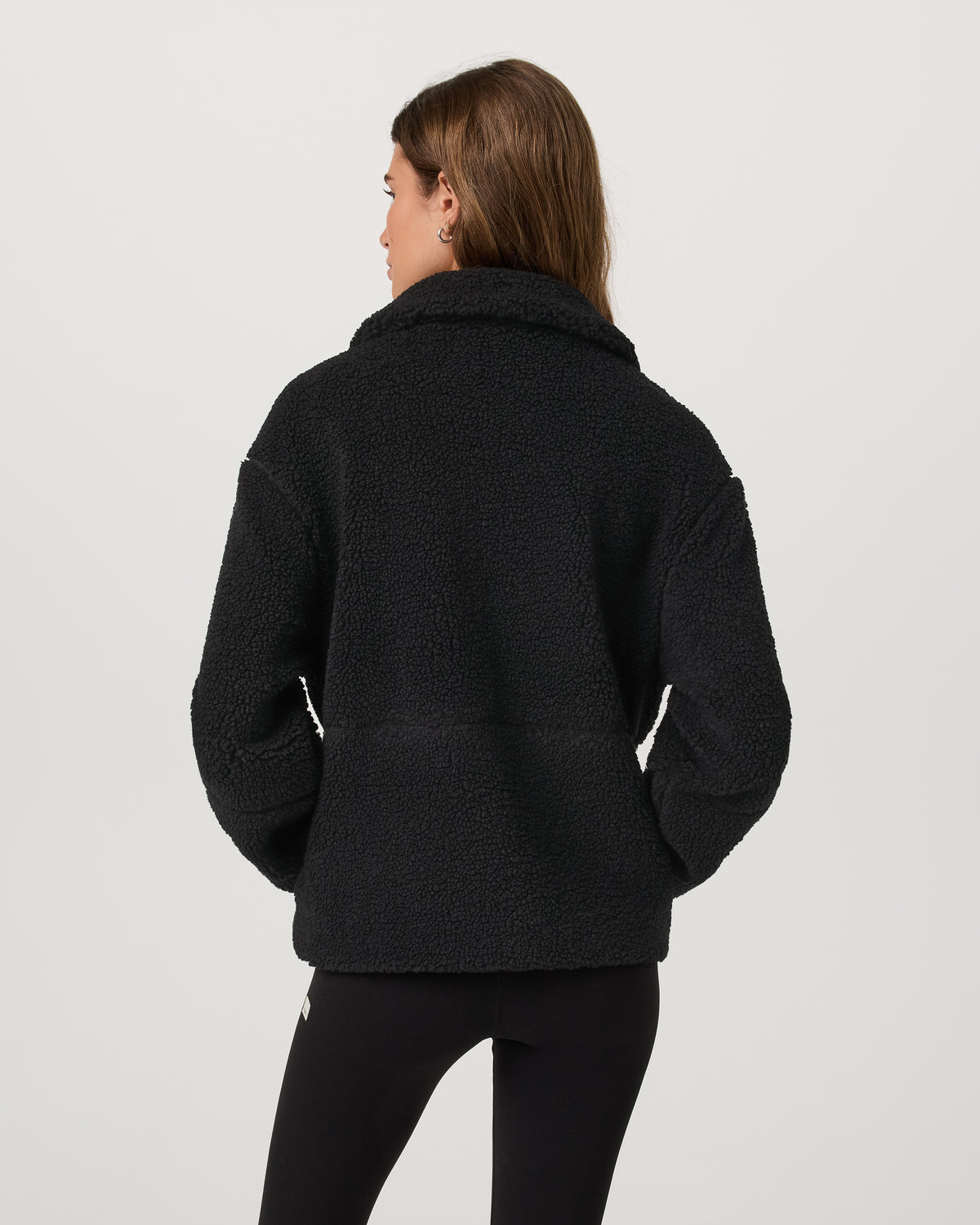 Women Vuori Lou Full Zip Jacket Women's Black Fleece Jacket