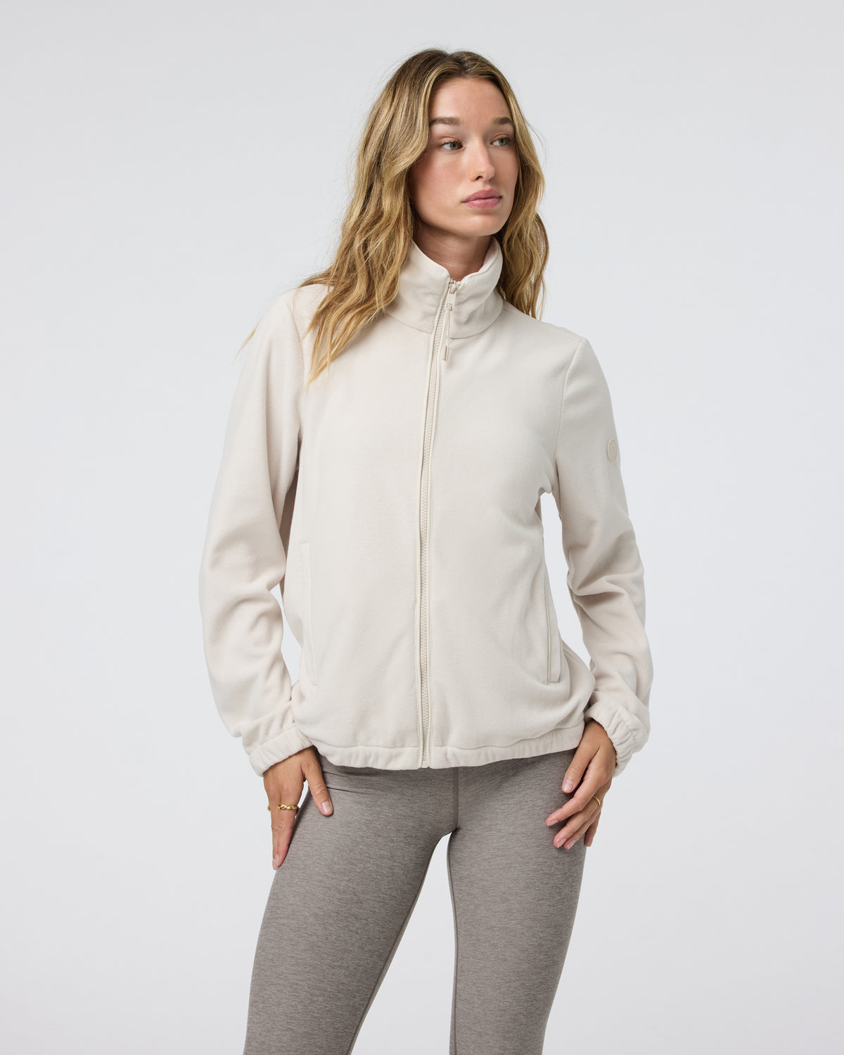 Women Vuori Women's Aspen Full Zip Dune Fleece Pullover