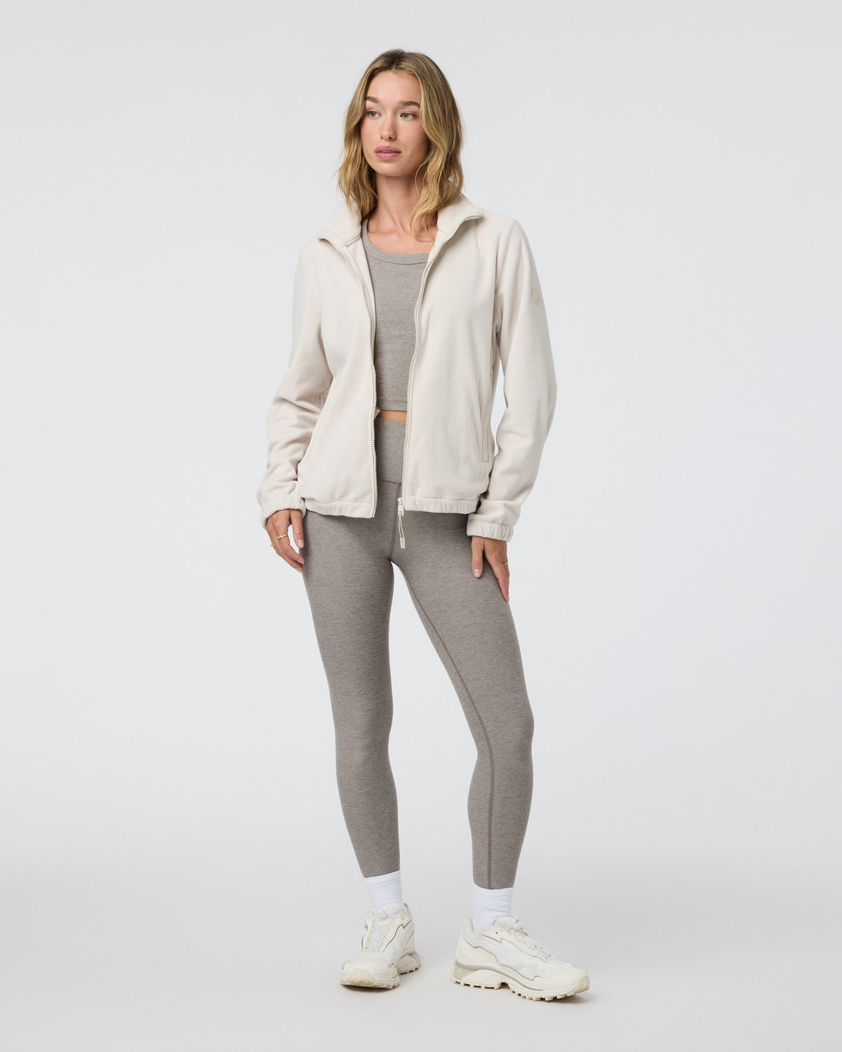 Women Vuori Women's Aspen Full Zip Dune Fleece Pullover
