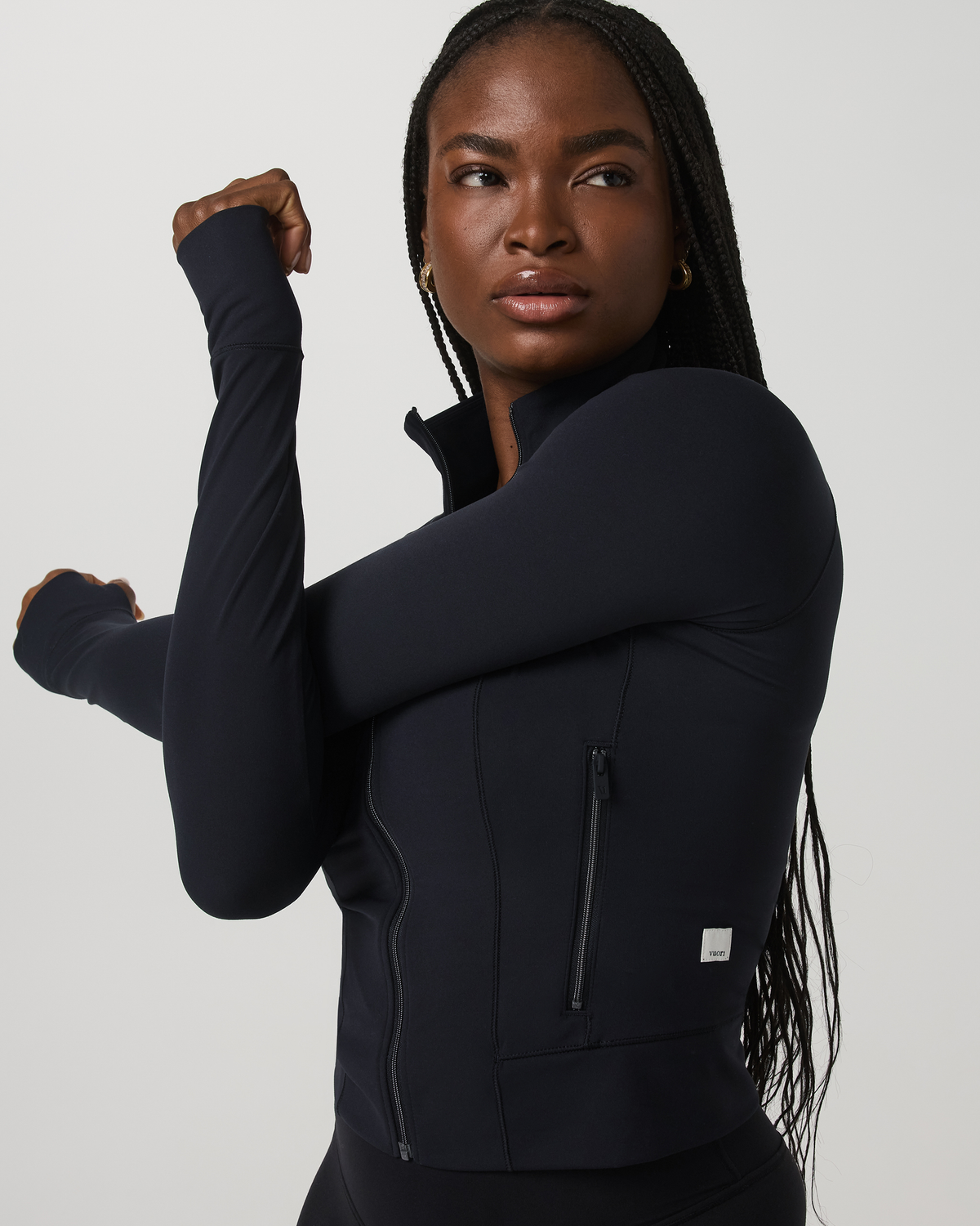 Women|New Vuori Vuori AllTheForm™ Fitness Jacket Women's Black Workout Jacket