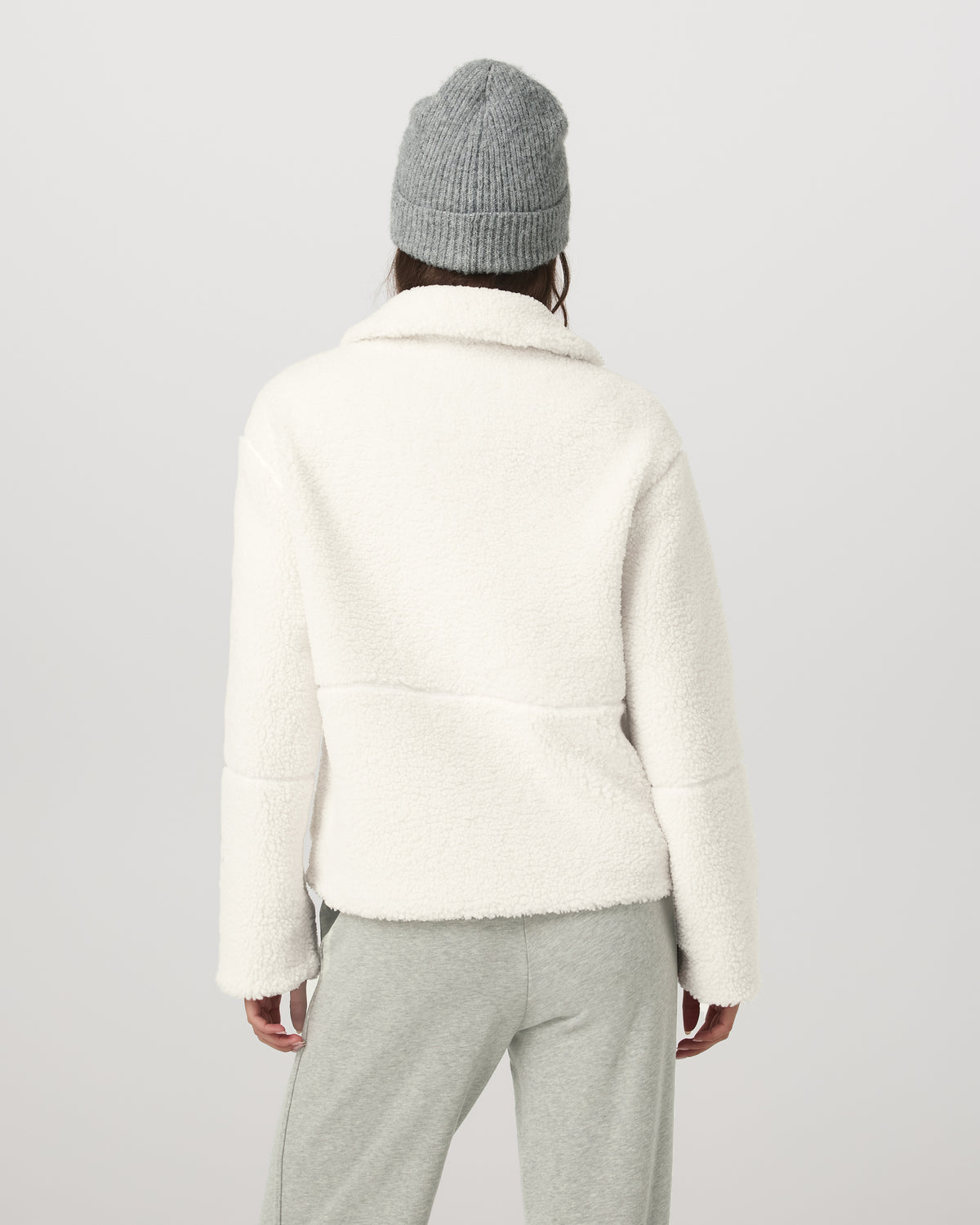 Women Vuori Lou Full Zip Jacket Women's Marshmallow Fleece Jacket