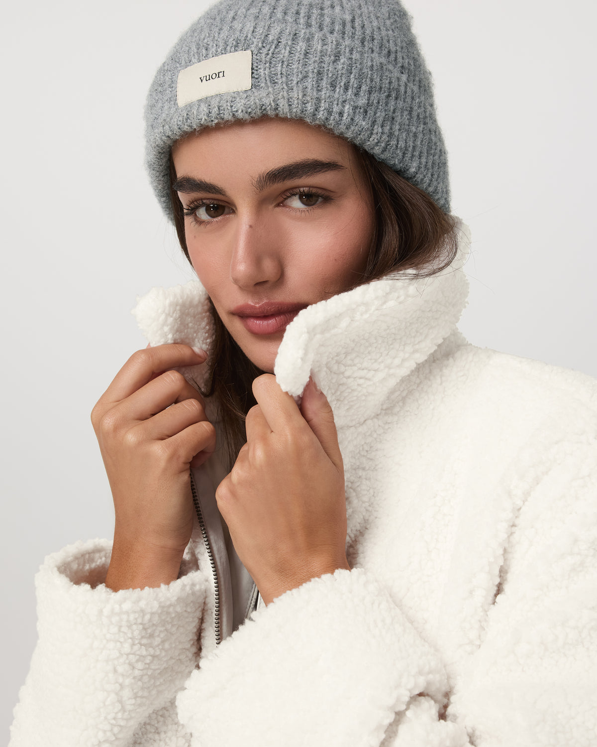 Women Vuori Lou Full Zip Jacket Women's Marshmallow Fleece Jacket