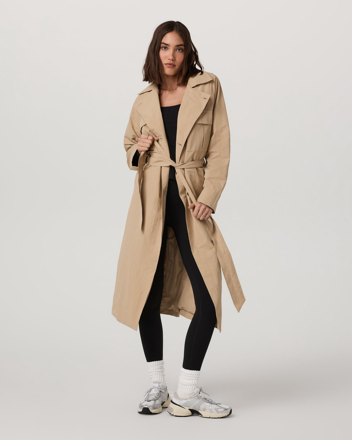 Women Vuori Rhodes Trench Coat Classic Women's Khaki Trench