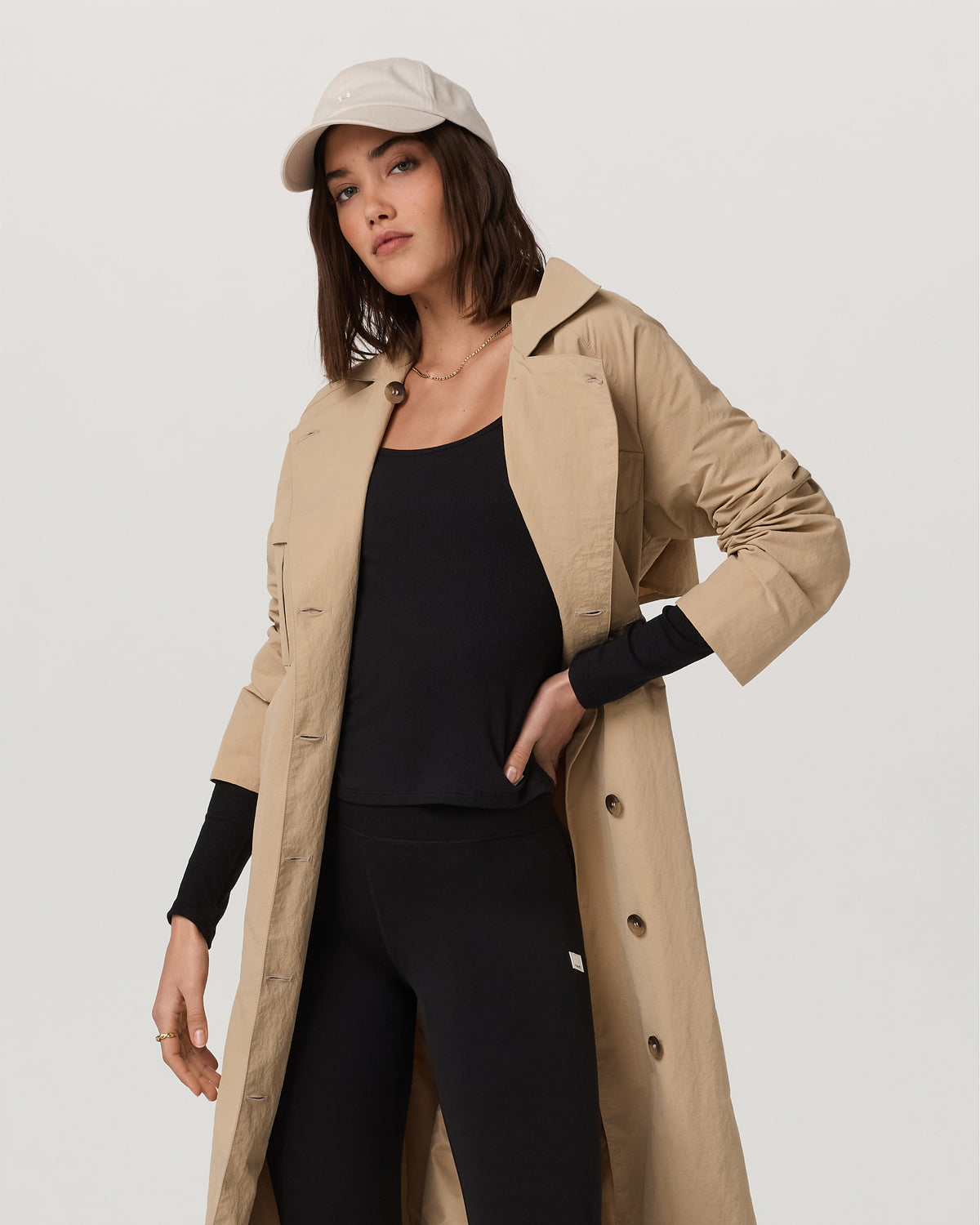 Women Vuori Rhodes Trench Coat Classic Women's Khaki Trench