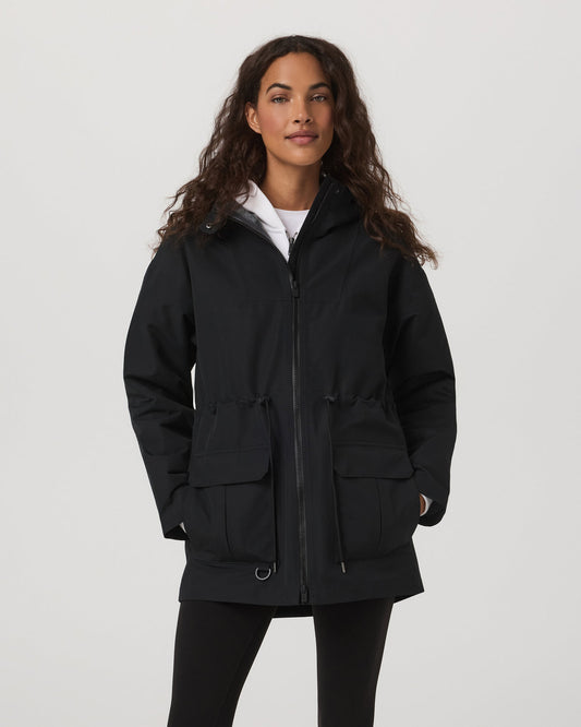 Women Vuori Pfeiffer Rain Jacket Black