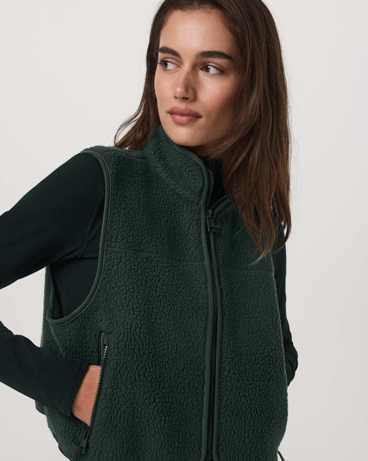 Women|New Vuori Alpine Vest Women's Evergreen Fleece Vest