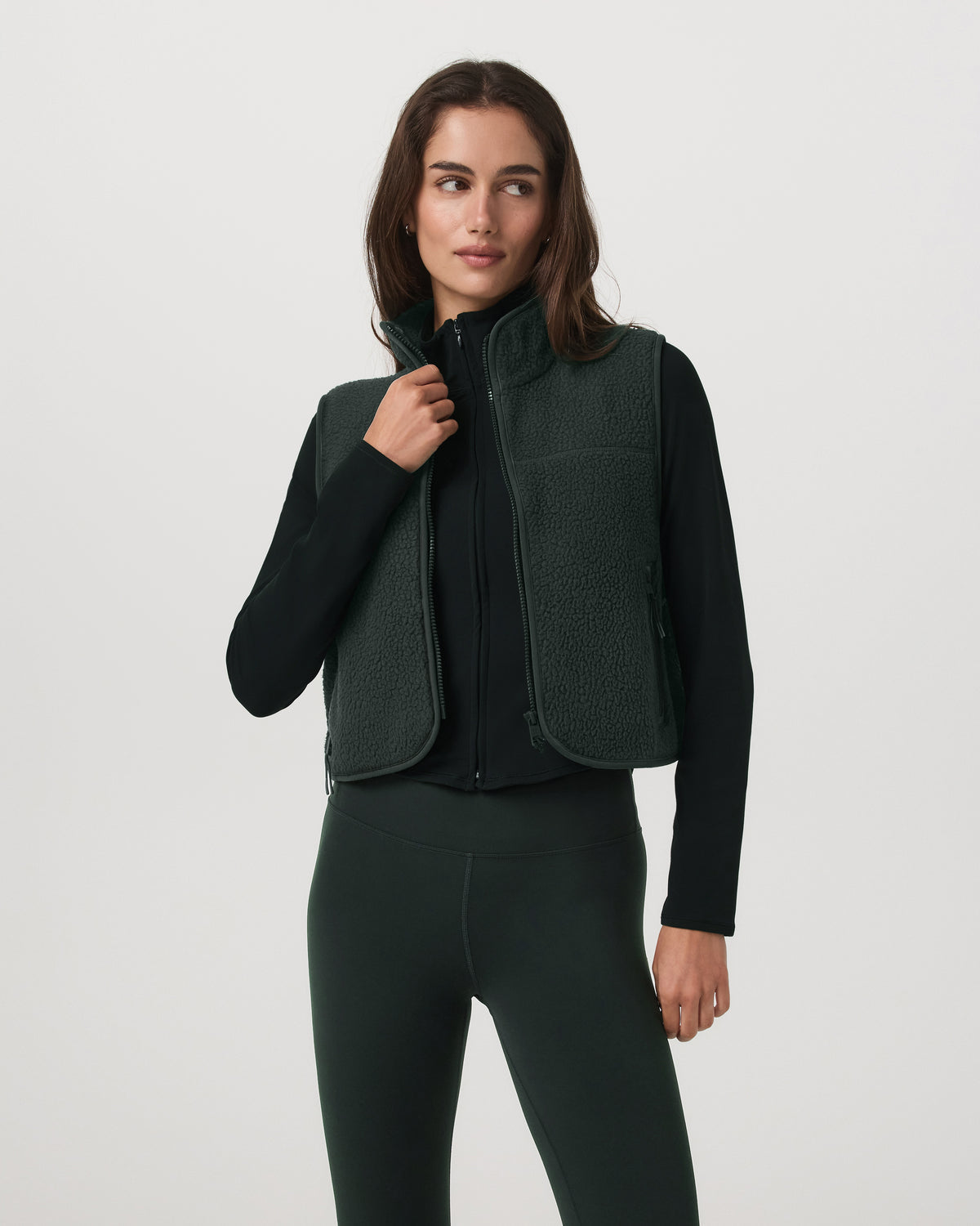 Women|New Vuori Alpine Vest Women's Evergreen Fleece Vest