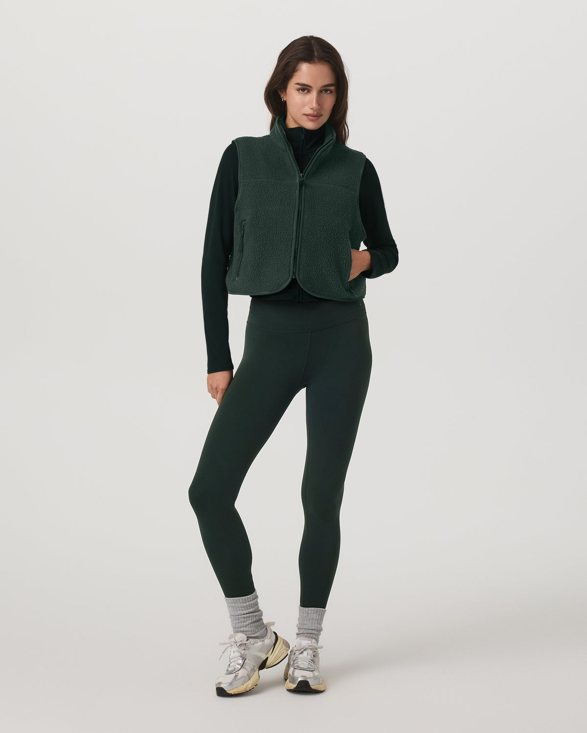 Women|New Vuori Alpine Vest Women's Evergreen Fleece Vest