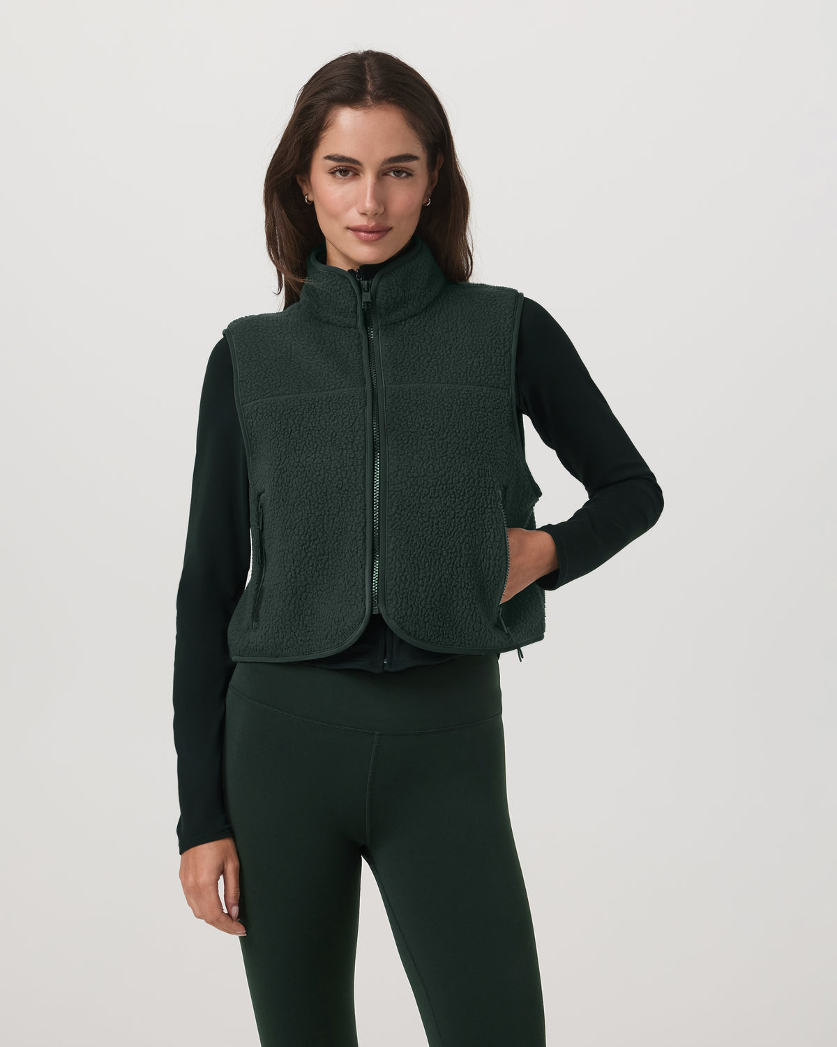 Women|New Vuori Alpine Vest Women's Evergreen Fleece Vest