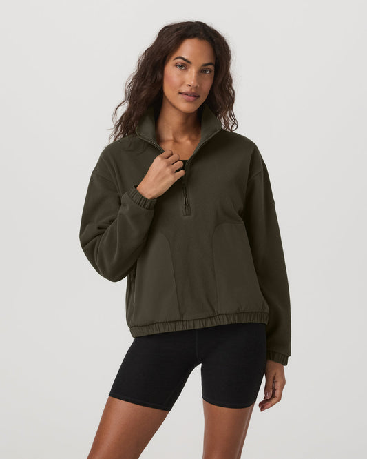Women Vuori Women's Aspen Half Zip Women's Olive Pullover