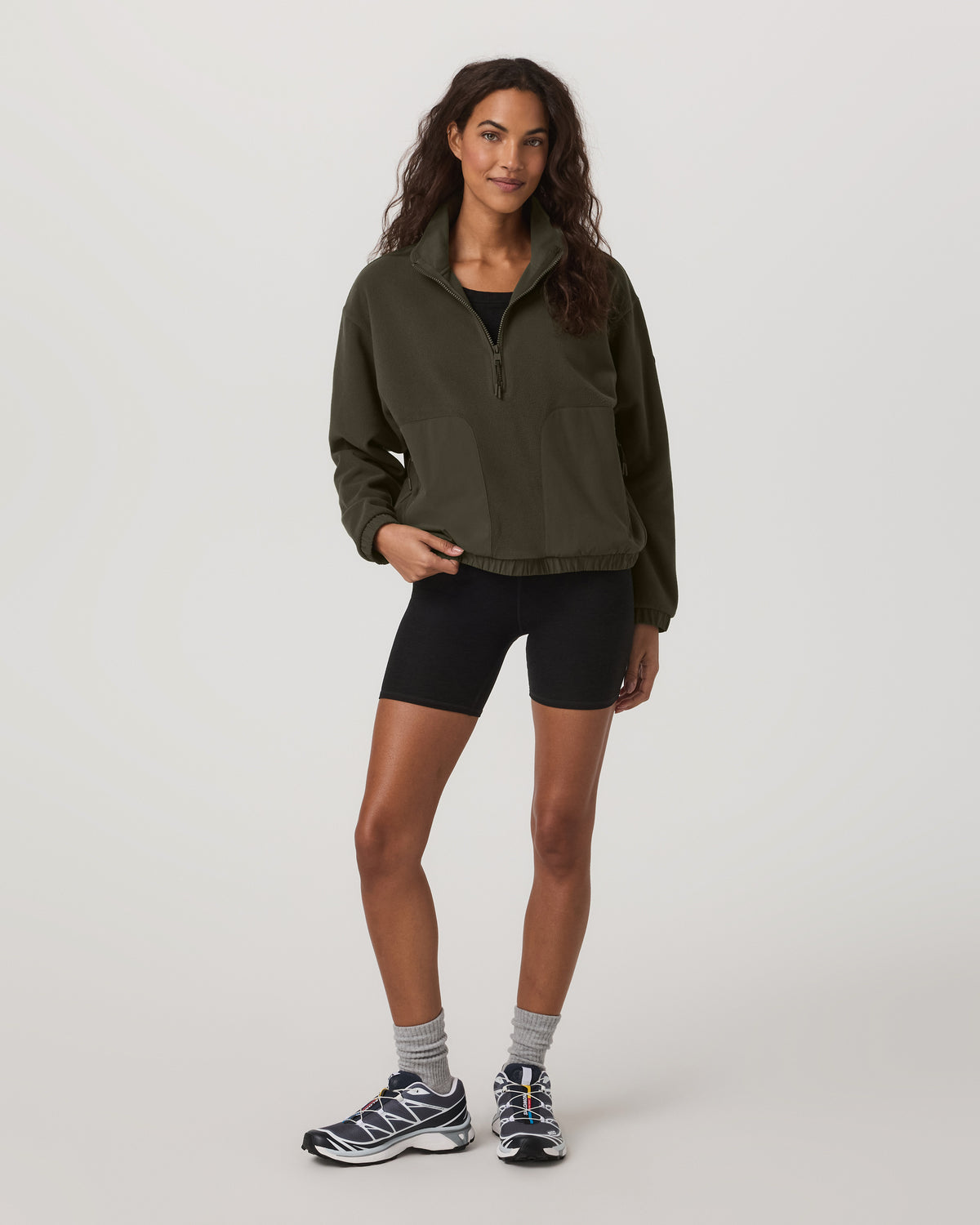Women Vuori Women's Aspen Half Zip Women's Olive Pullover