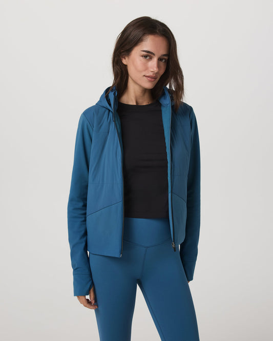Women Vuori Chilled Out Full Zip Women's Lagoon Training Jacket