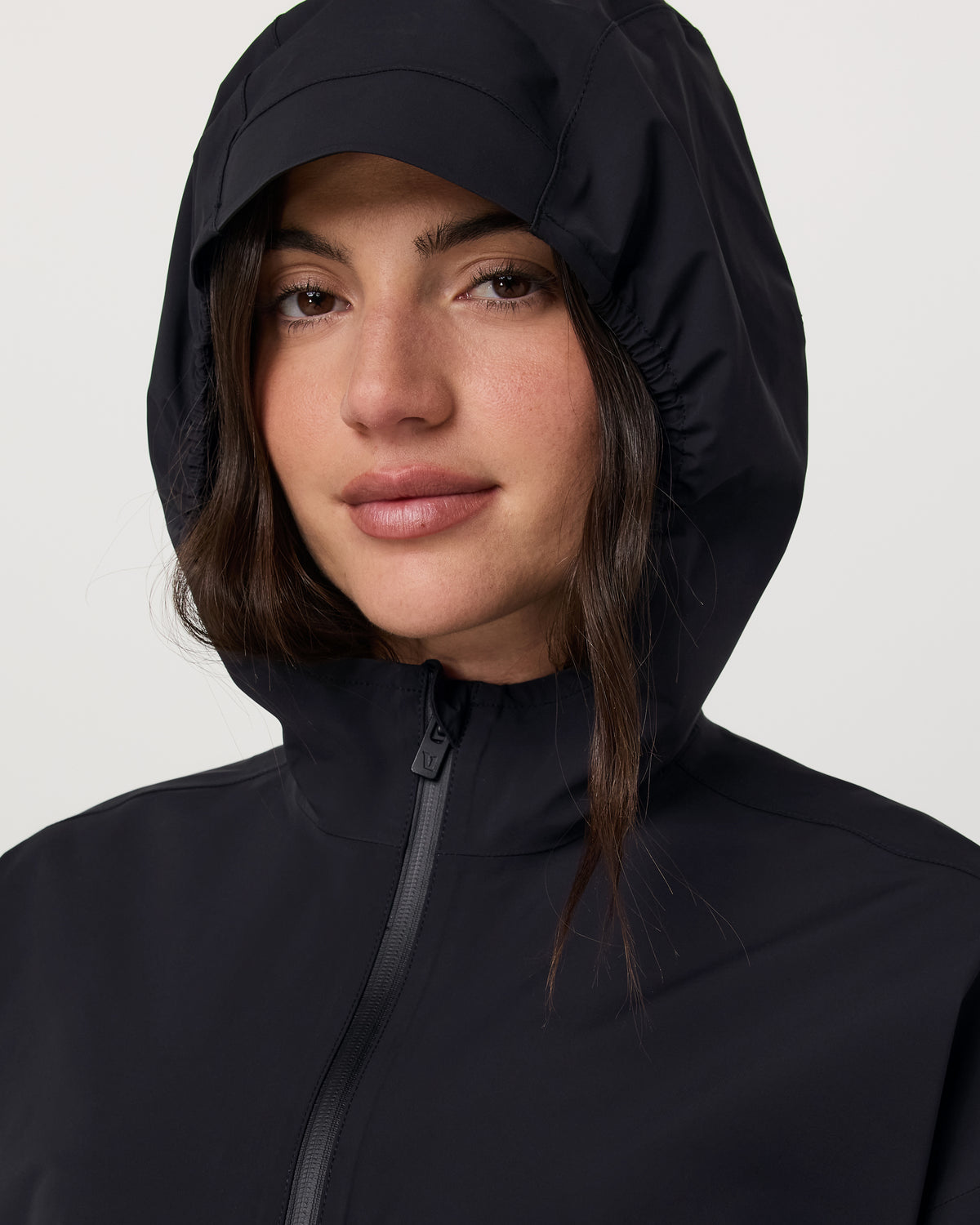 Women Vuori Nomadic Packable Rain Shell Women's Black Jacket