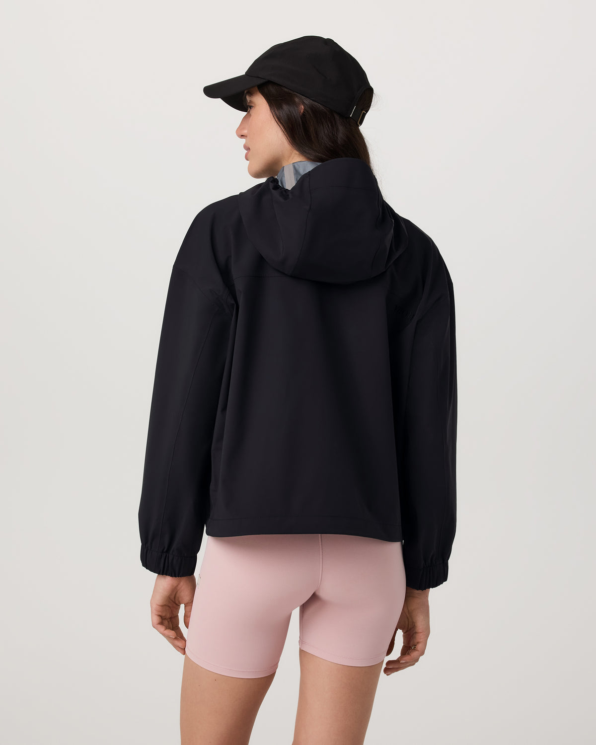 Women Vuori Nomadic Packable Rain Shell Women's Black Jacket