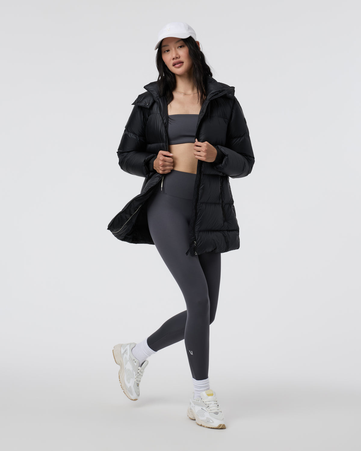 Women Vuori Vail Long Down Jacket Women's Black Jacket