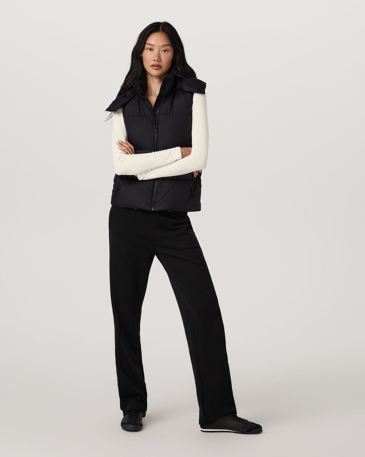Women|New Vuori Alta Down Vest Women's Black Sleeveless Vest