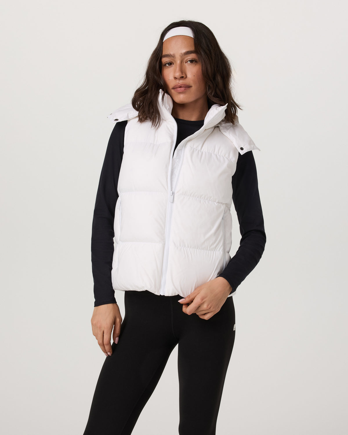 Women|New Vuori Alta Down Vest Women's White Sleeveless Vest