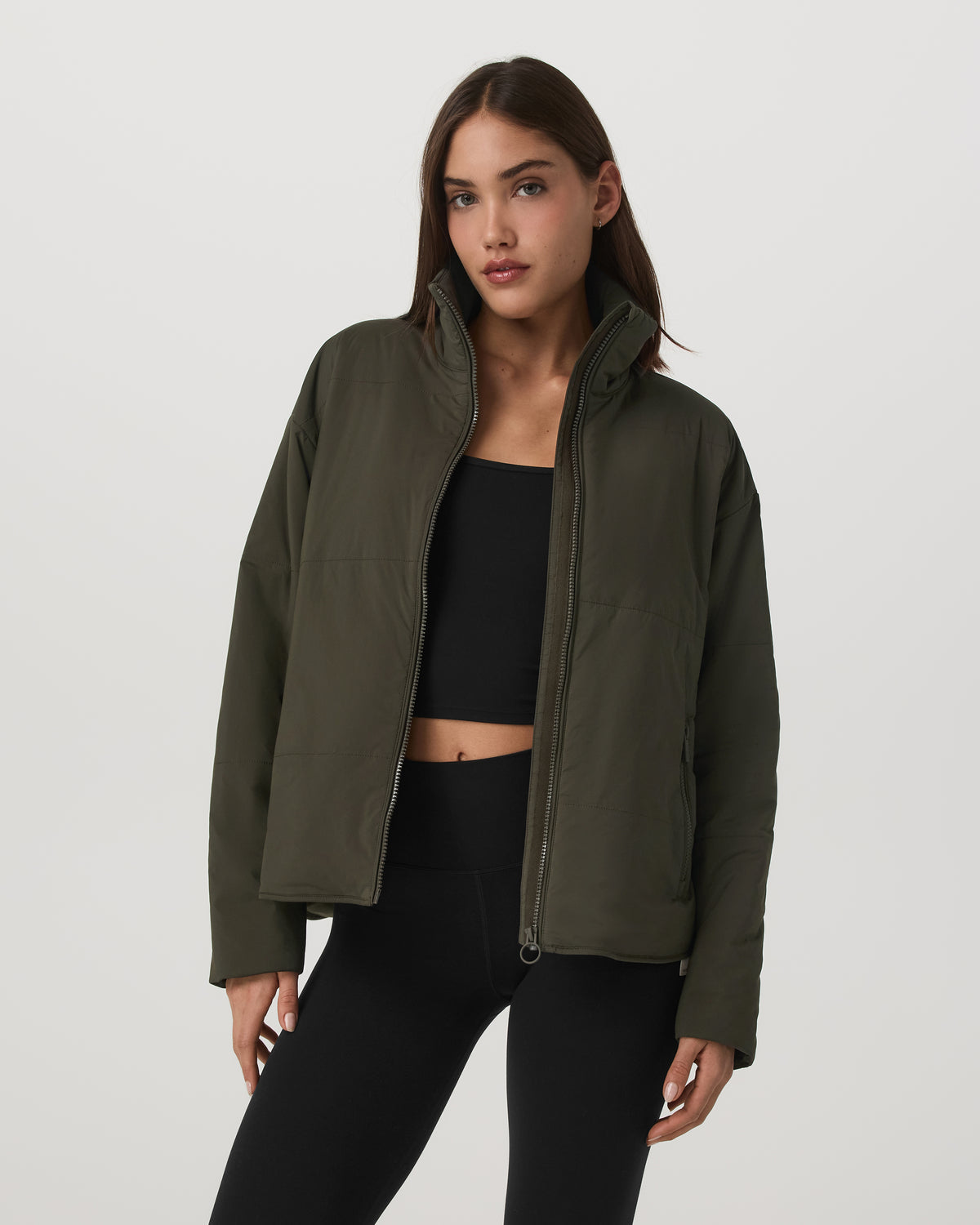 Women Vuori Canyon Insulated Jacket Women's Olive Full-Zip Jacket