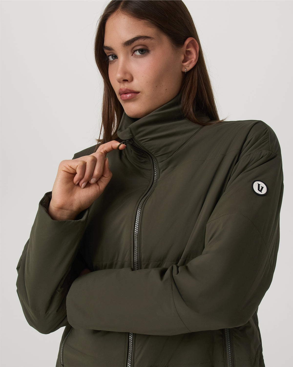 Women Vuori Canyon Insulated Jacket Women's Olive Full-Zip Jacket