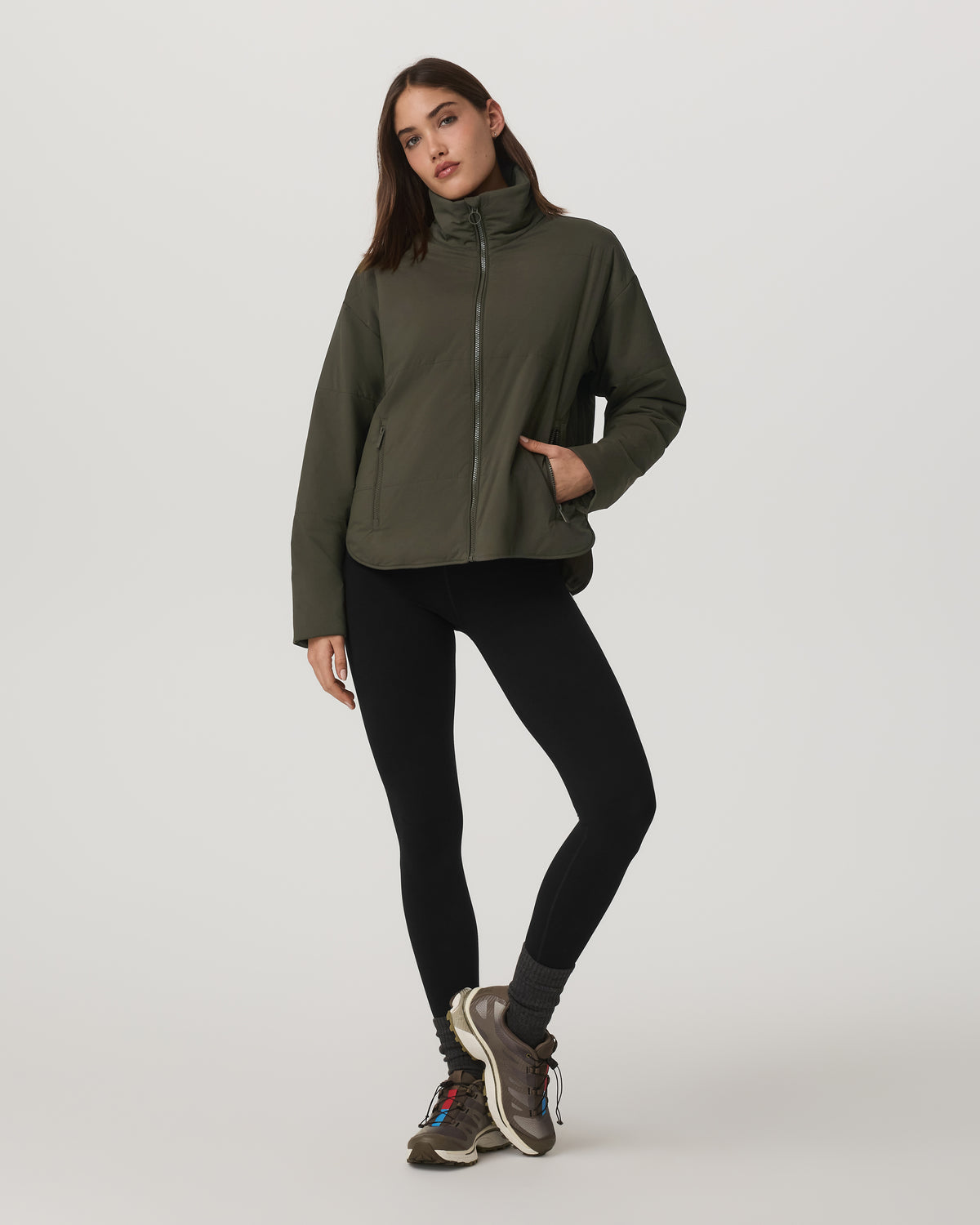 Women Vuori Canyon Insulated Jacket Women's Olive Full-Zip Jacket
