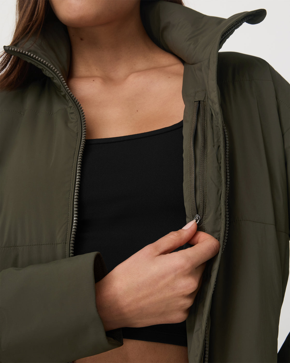 Women Vuori Canyon Insulated Jacket Women's Olive Full-Zip Jacket