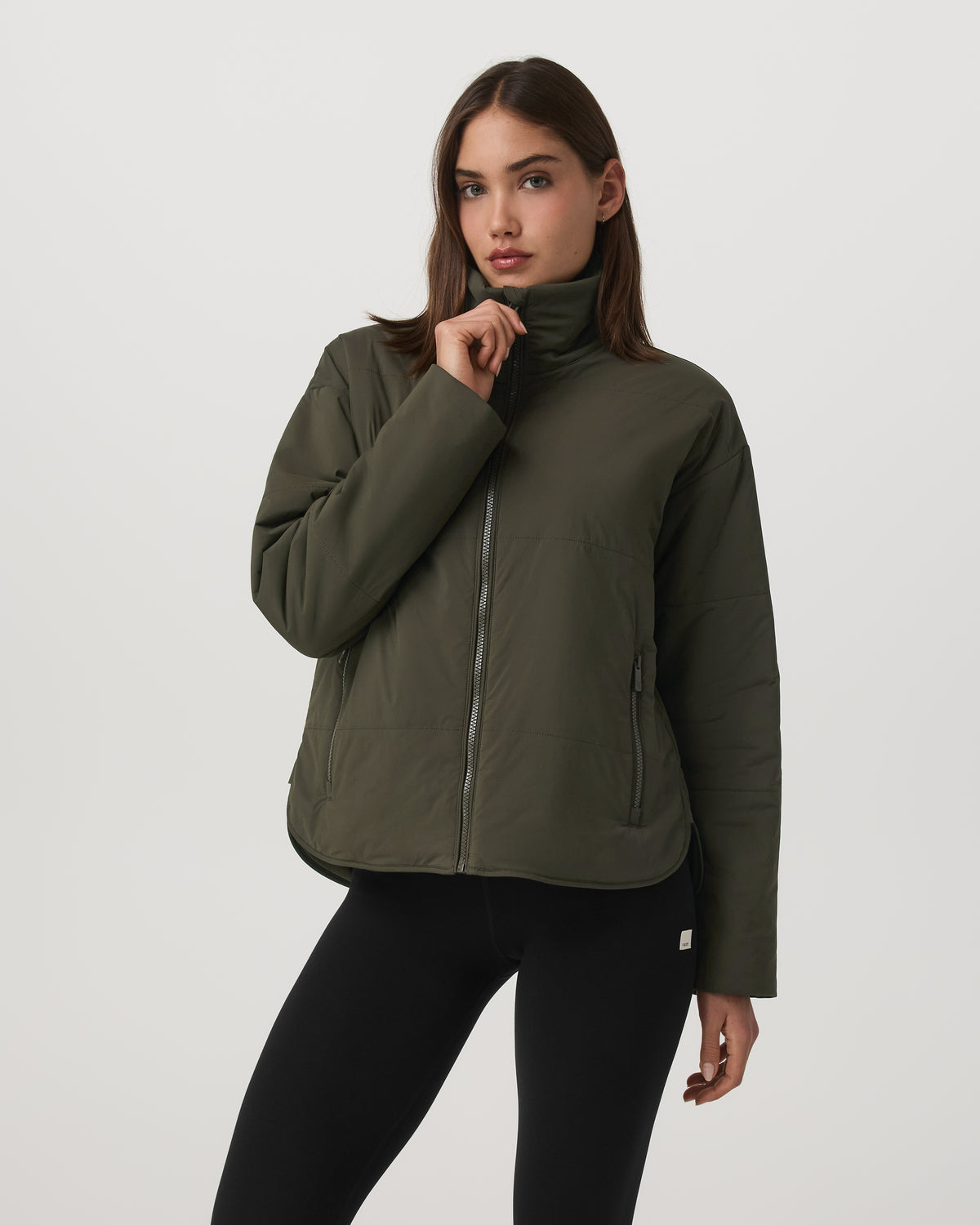 Women Vuori Canyon Insulated Jacket Women's Olive Full-Zip Jacket