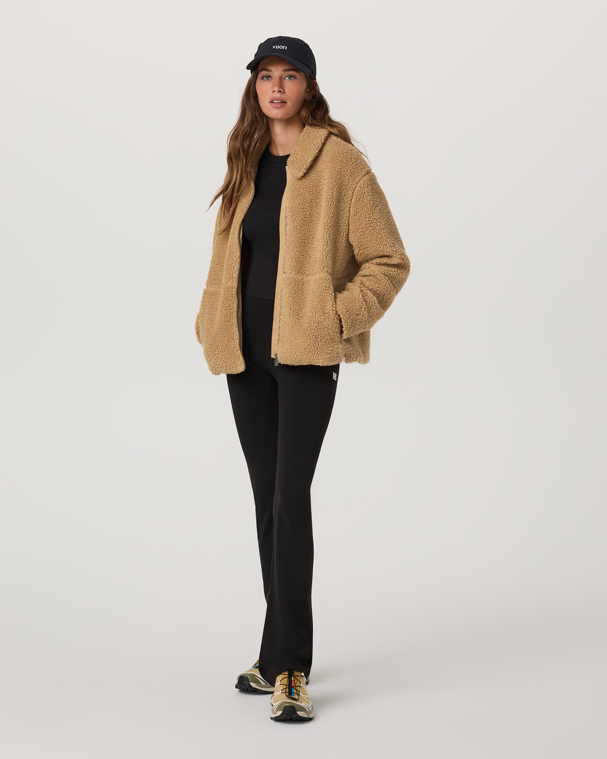 Women Vuori Lou Full Zip Jacket Women's Butterscotch Fleece Jacket
