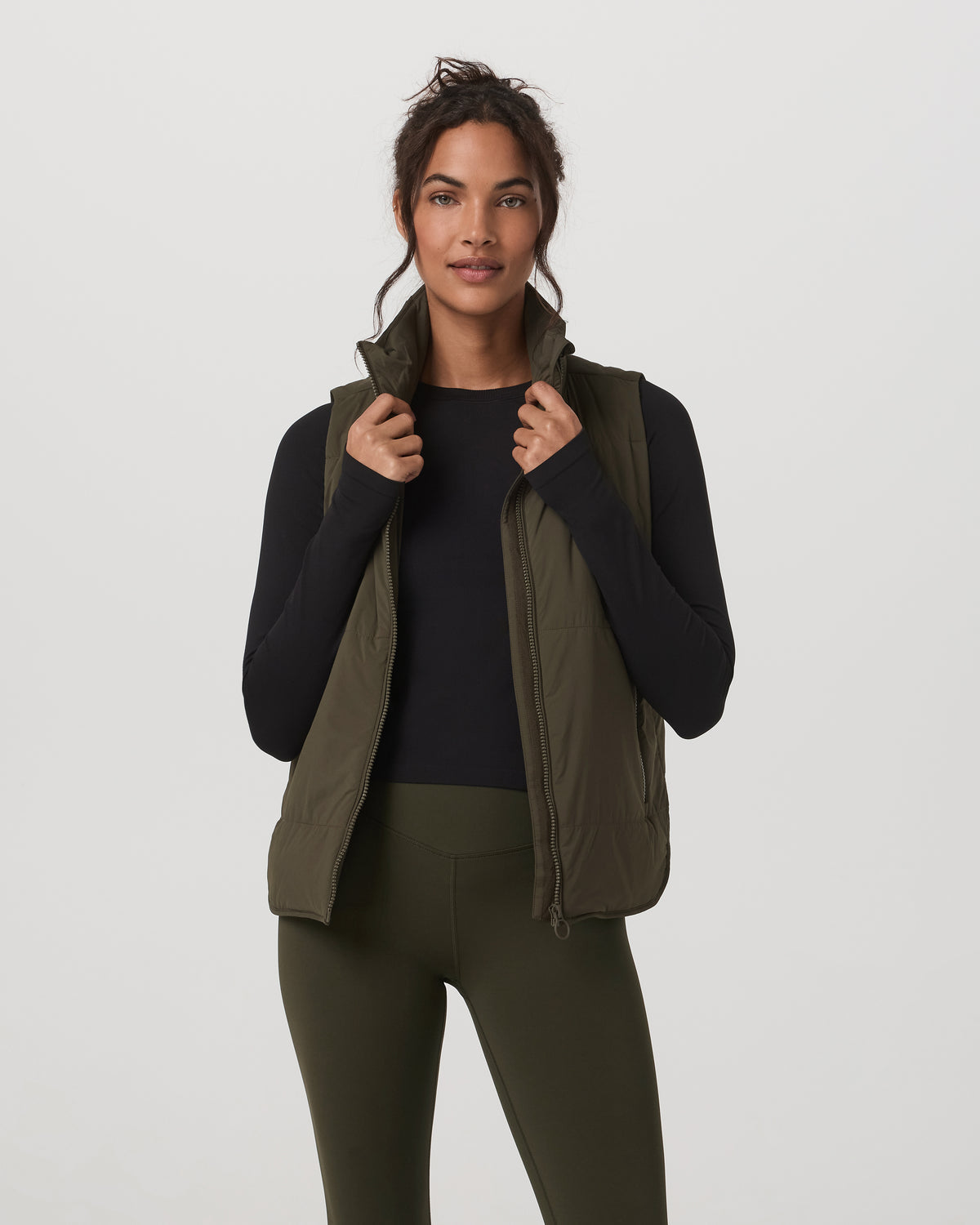 Women Vuori Canyon Insulated Vest Women's Olive Lightweight Vest