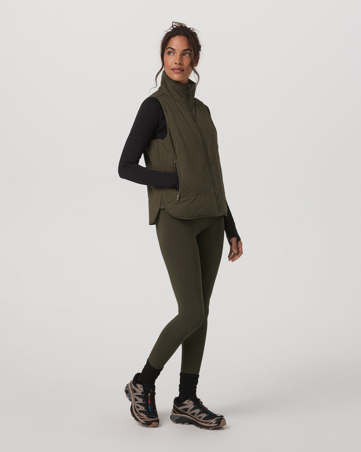 Women Vuori Canyon Insulated Vest Women's Olive Lightweight Vest