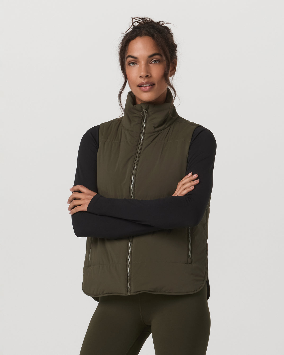 Women Vuori Canyon Insulated Vest Women's Olive Lightweight Vest