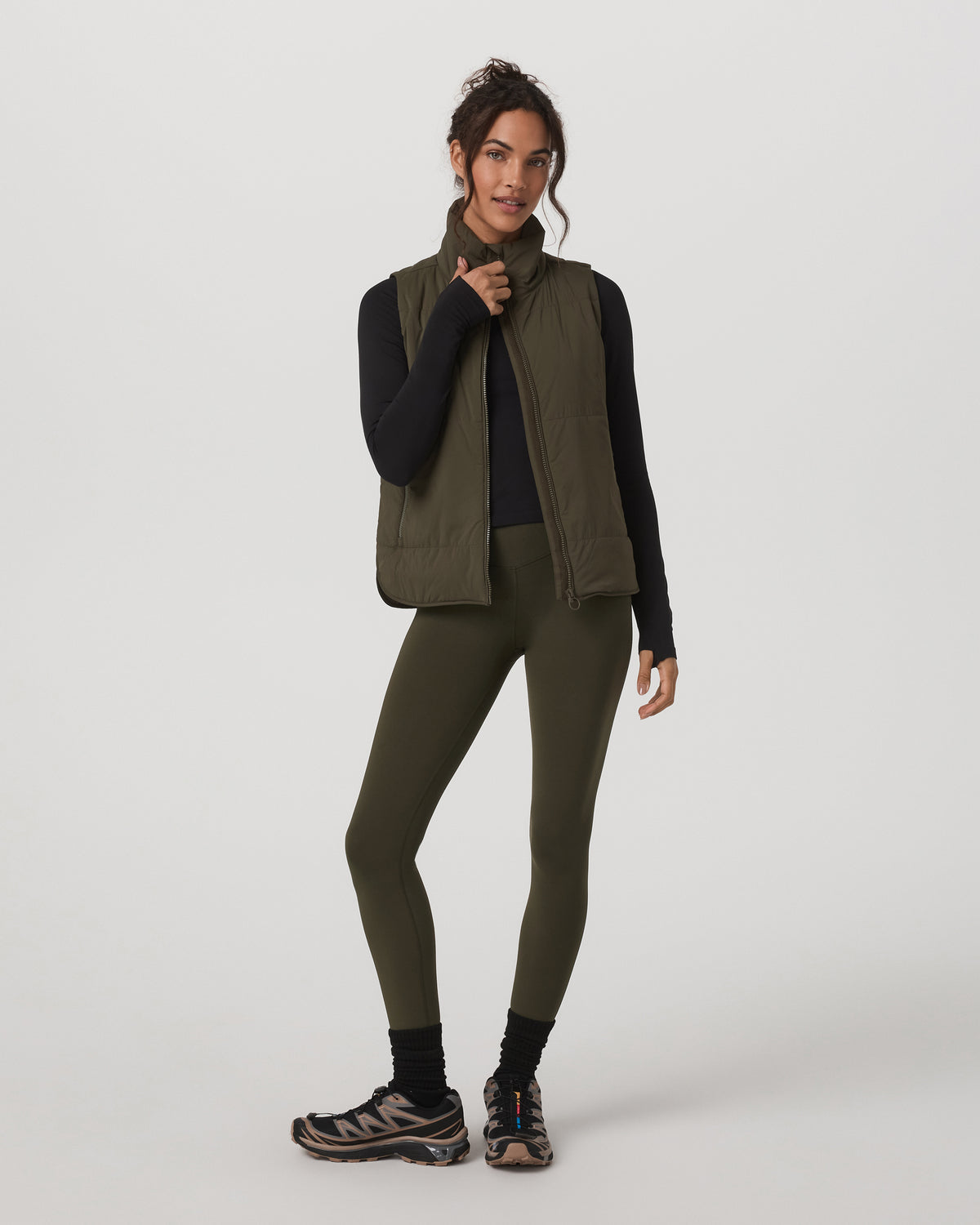 Women Vuori Canyon Insulated Vest Women's Olive Lightweight Vest