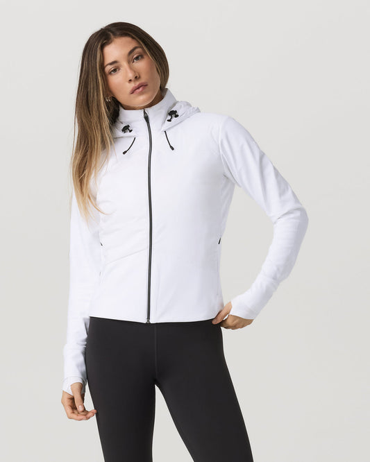 Women Vuori Chilled Out Full Zip Women's White Training Jacket