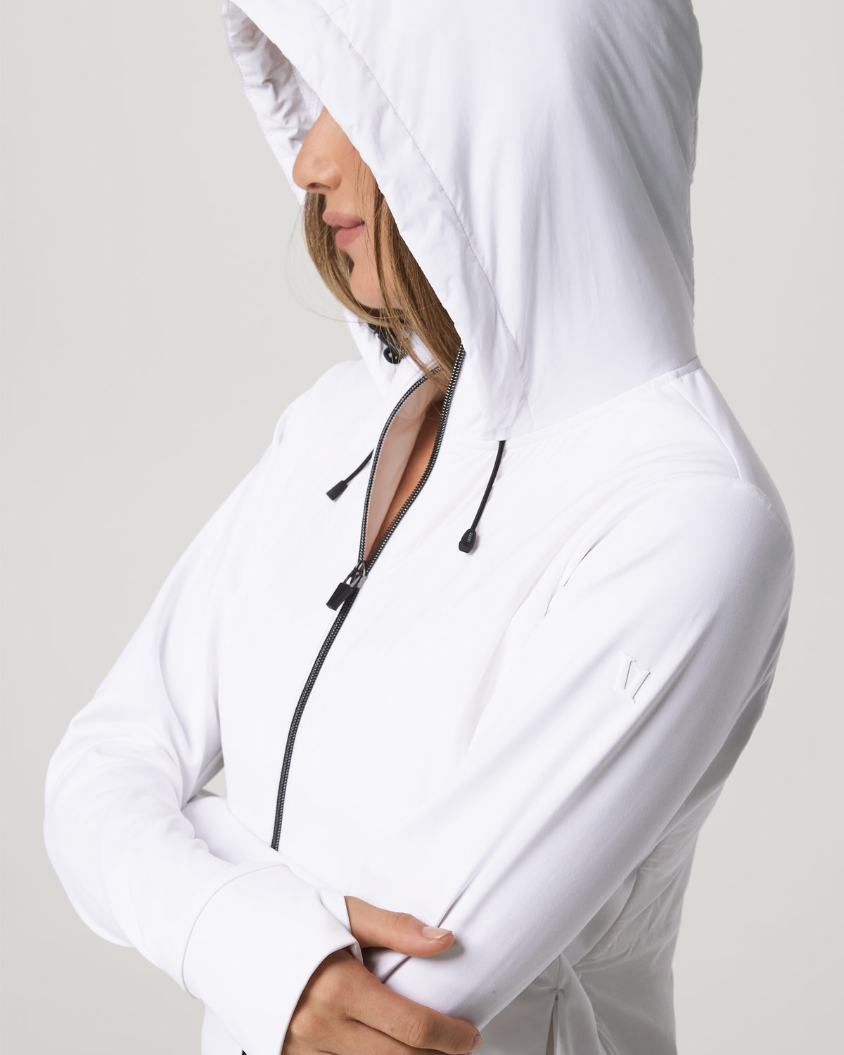 Women Vuori Chilled Out Full Zip Women's White Training Jacket