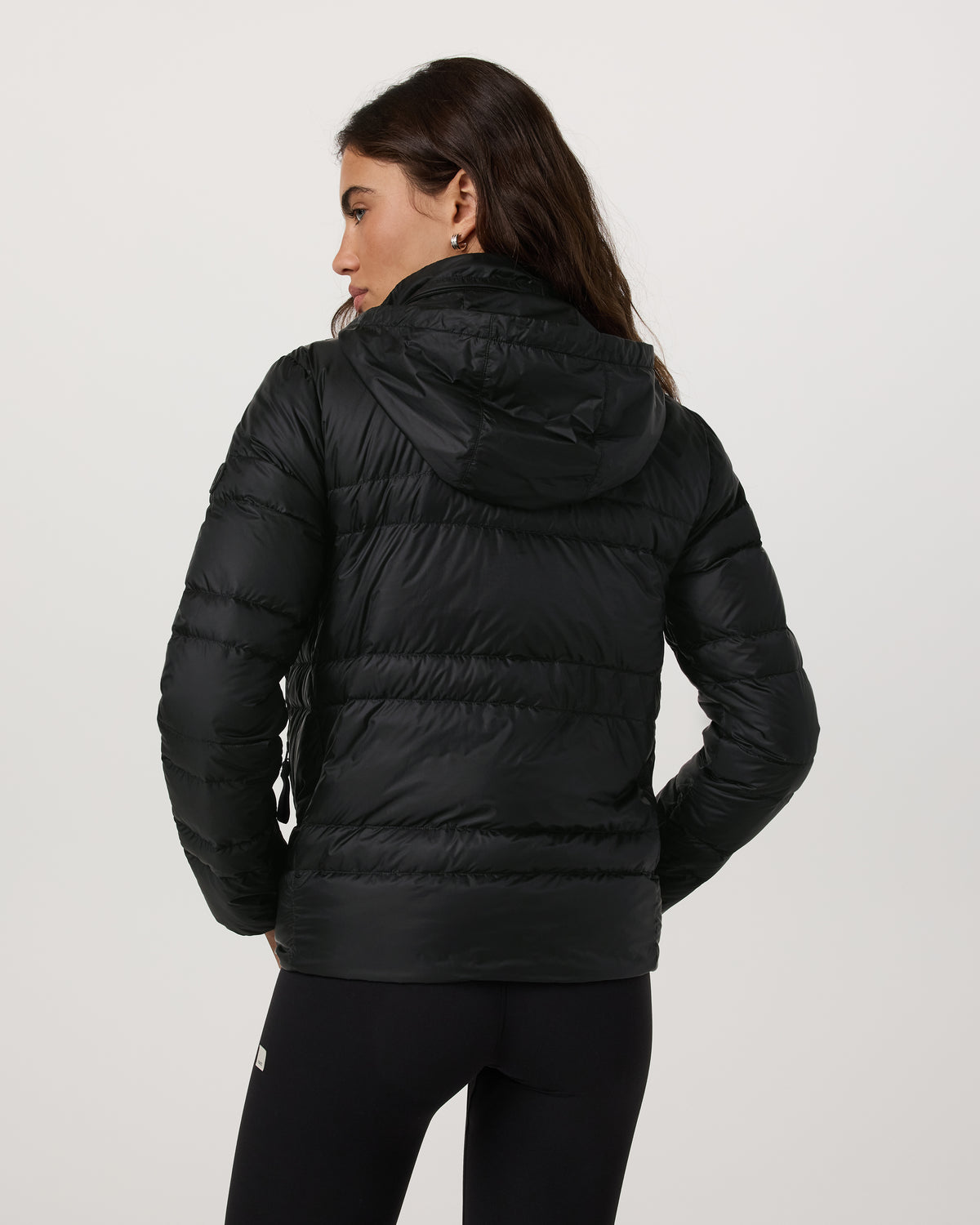 Women Vuori Women's Coordinate Packable Down Jacket Black Zip Up