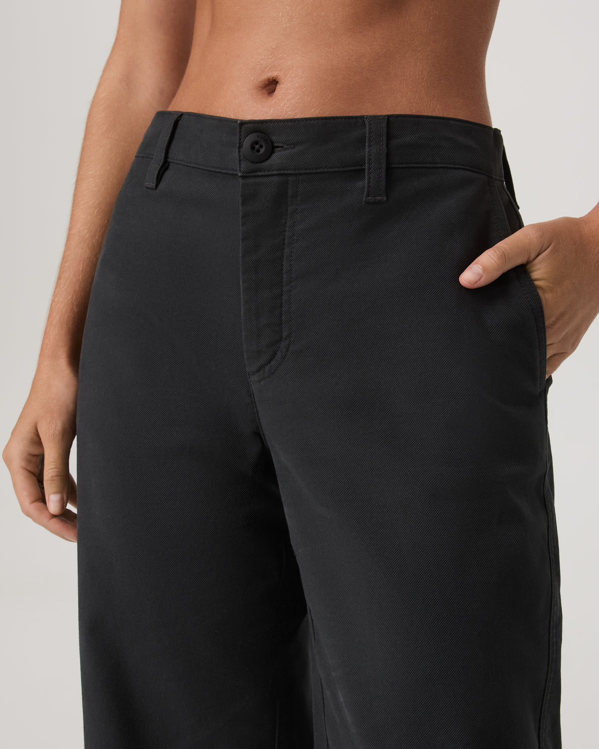 Women Vuori Telluride Twill Pant Women's Washed Black Pants