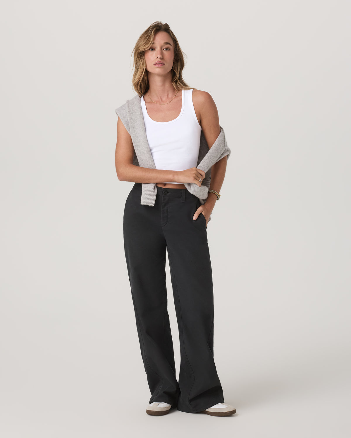 Women Vuori Telluride Twill Pant Women's Washed Black Pants