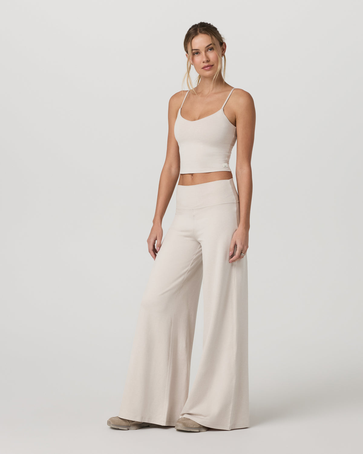 Women|New Vuori Halo Easy Wideleg Pant Women's Ecru Heather Pants