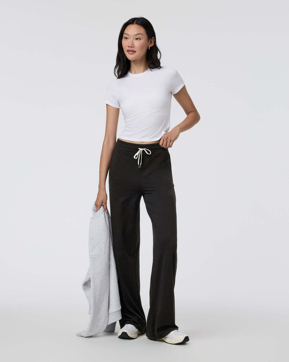Women Vuori Halo Essential Wideleg - Long Black Heather